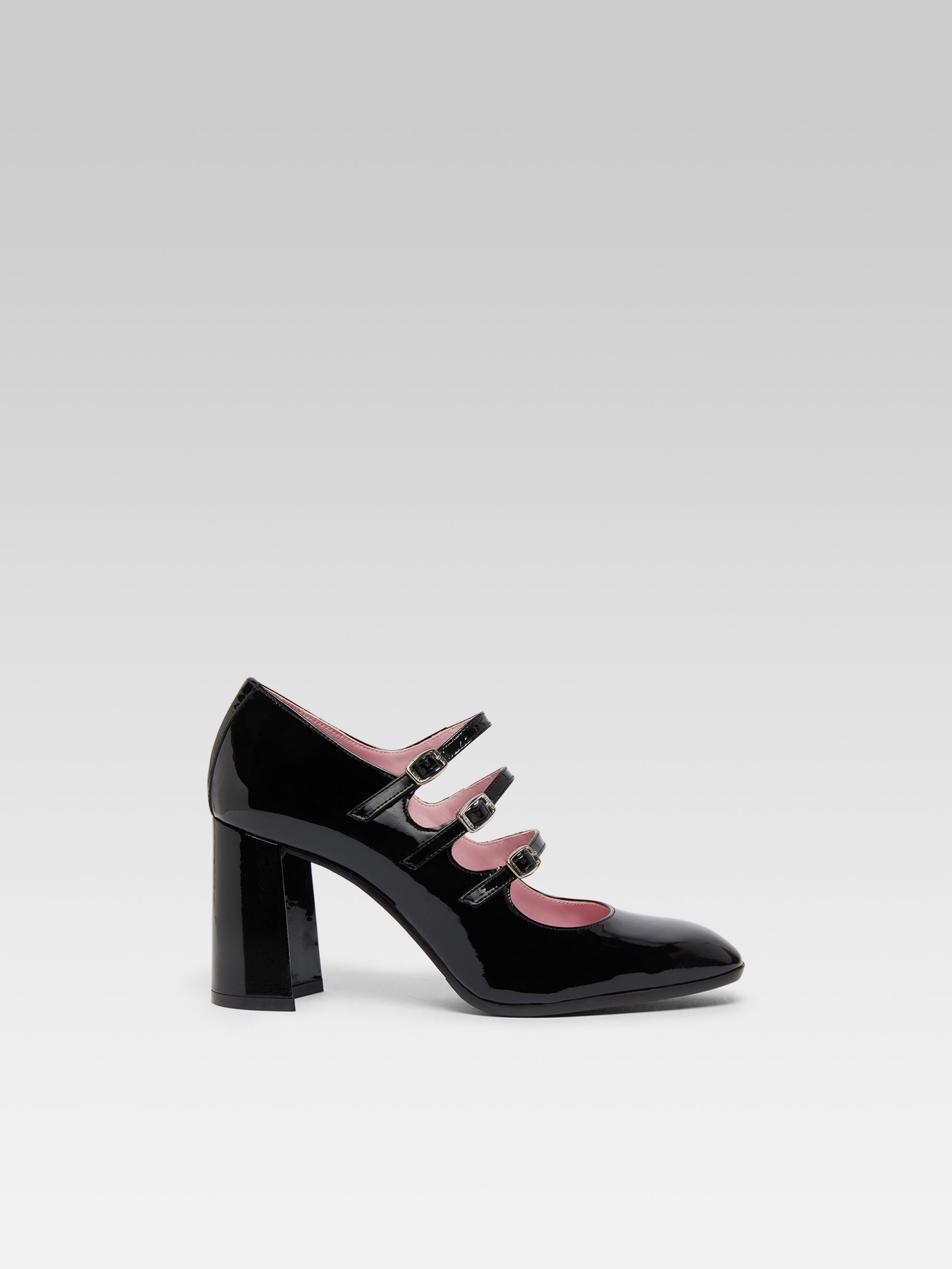 Keel - Black patent leather Mary Janes pumps | Carel Paris