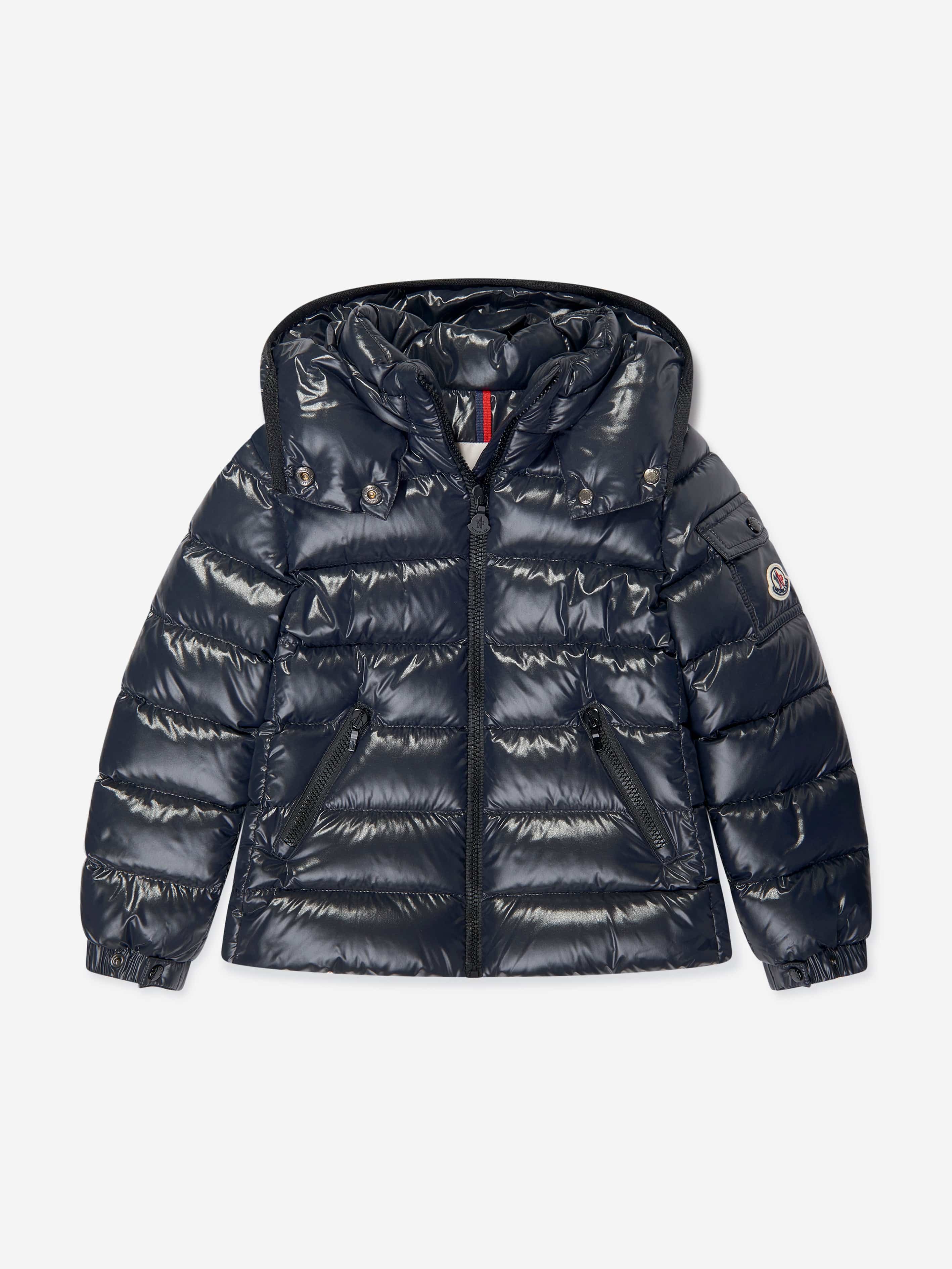 Moncler Enfant Girls Down Padded Bady Jacket in Navy | Childsplay