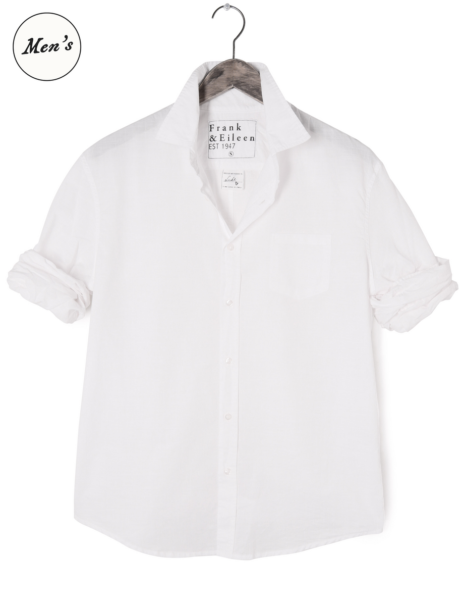 Luke, Men's Button-Up Shirt, White | Frank & Eileen