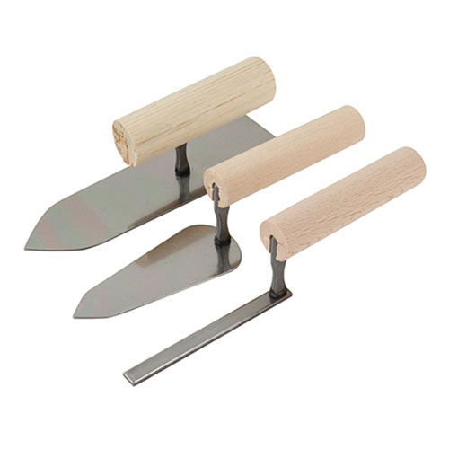 赤長・左官鏝3点セット・－大工道具・左官鏝・左官鏝（企画品