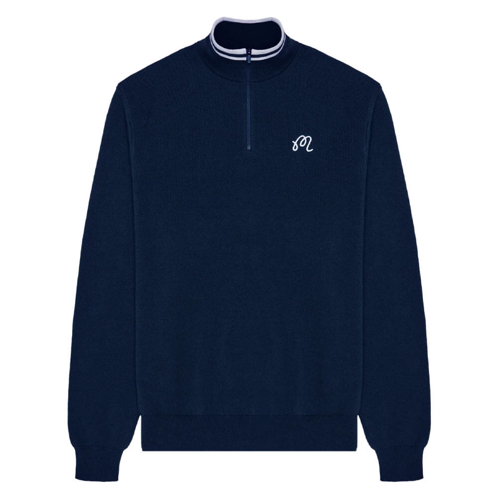 Malbon Sorrel Golf Sweater Navy - 25 Men – Golfio