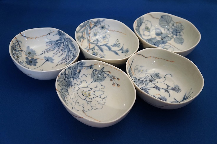 九谷焼 小鉢揃 共箱入 器屋 五良大甫 商品詳細｜和食器,業務用食器