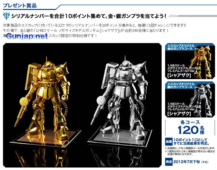 激レア！】エスカップ×ガンダム プレミアムシルバー 台座なし 超激レア