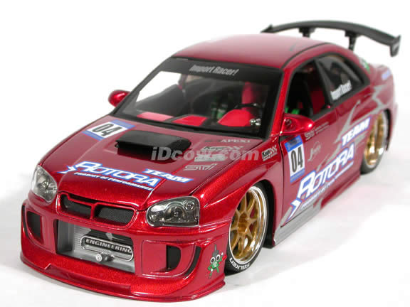 2004 Subaru Impreza WRX Sti diecast model car 1:18 scale die cast