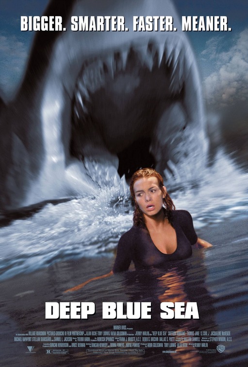 Deep Blue Sea Movie Poster (#1 of 3) - IMP Awards