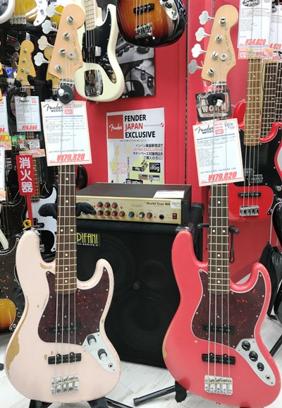 Fender Mexico/Flea Jazz Bassと Road Worn '60s Jazz Bassの違い