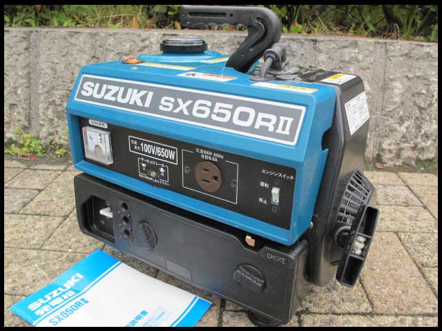中古のSUZUKI/スズキ エンジン発電機 SX650RⅡ・高価買取りします