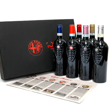 Alfa Romeo 100周年記念ワイン6本セット : イタリア自動車雑貨店
