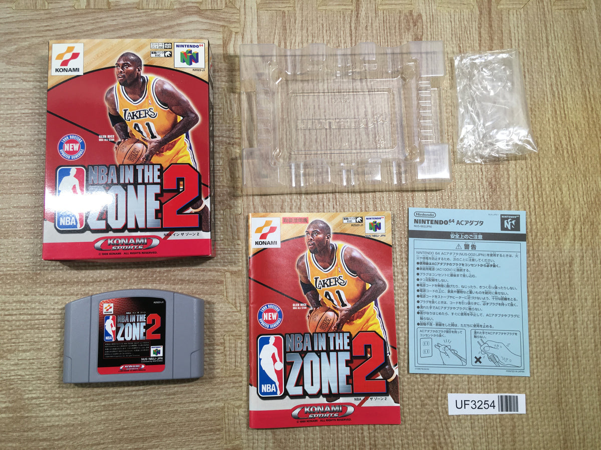UF3254 NBA In The Zone 99 NBA In The Zone 2 BOXED N64 Nintendo 64