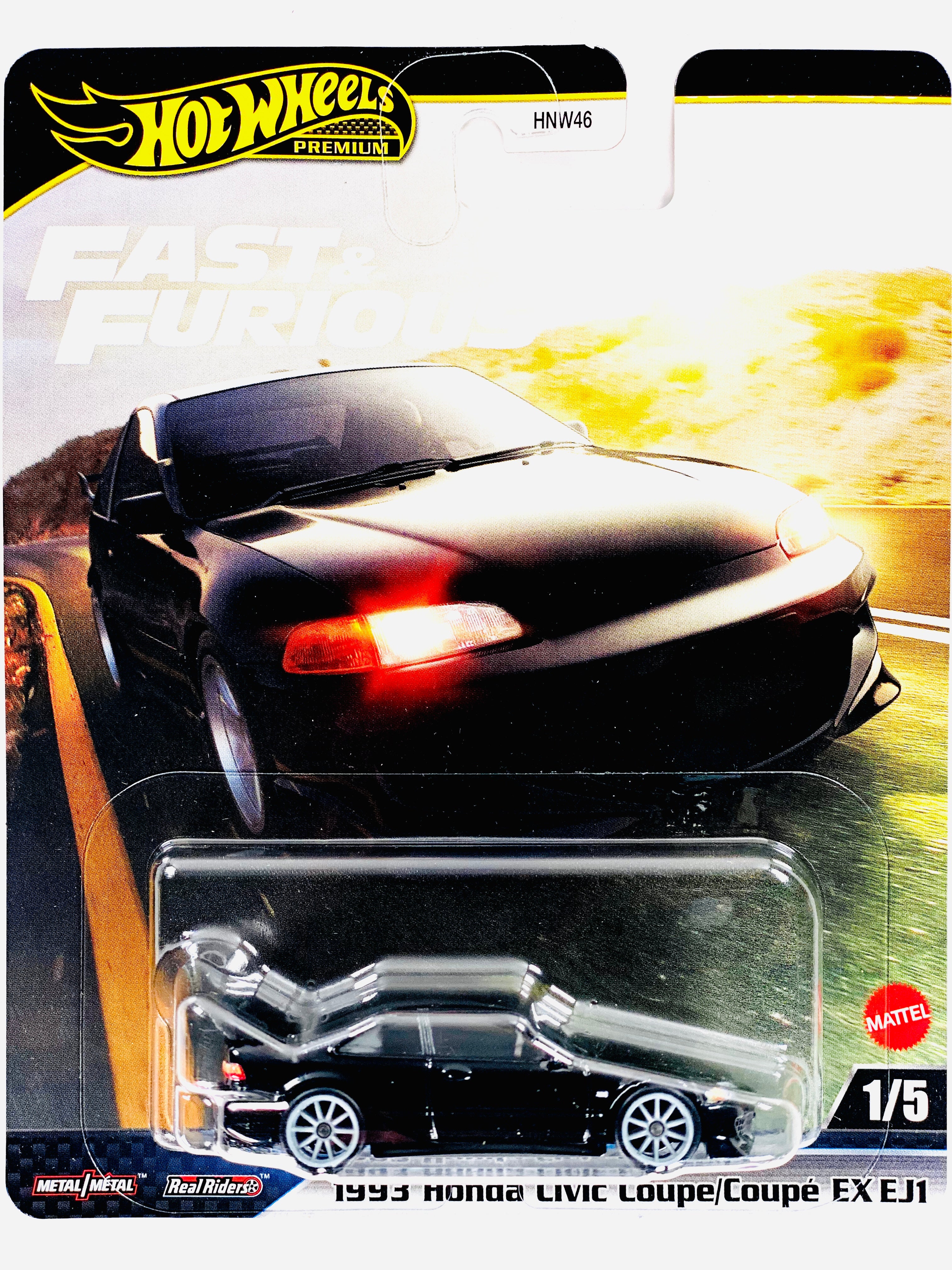 Hot Wheels 2025 Fast & Furious Case M '93 Honda Civic Coupe EX EJ1