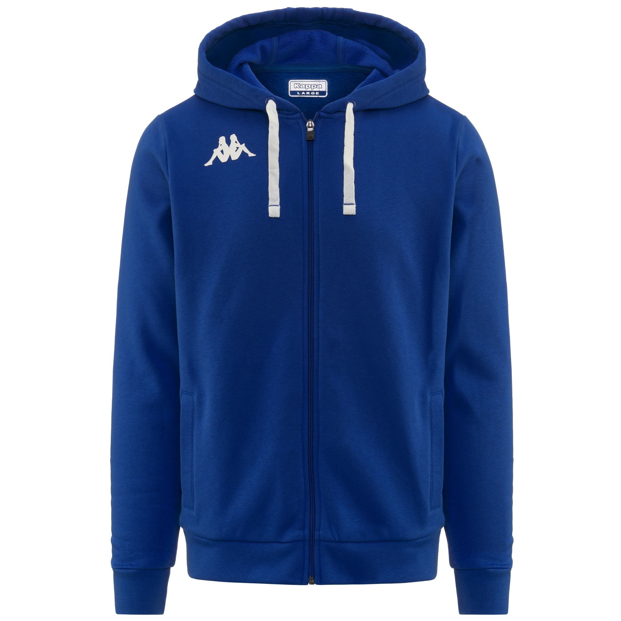 Fleece Man KAPPA4TRAINING BANTO Hoodie Full Zip BLUE SAPPHIRE