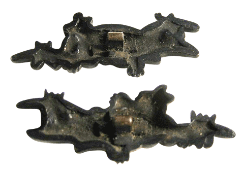 目貫 蓑亀図 みのかめ 刀装具 服部美術店 小道具 Hattori Samurai art