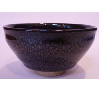 天目型 ぐい呑み 桃山窯 油滴釉【販売】-茶道具は京都しみず孔昌堂