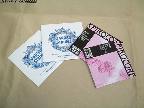 リンツ楽器 / ヤーガー&スピロコア チェロ弦セット 送料込み