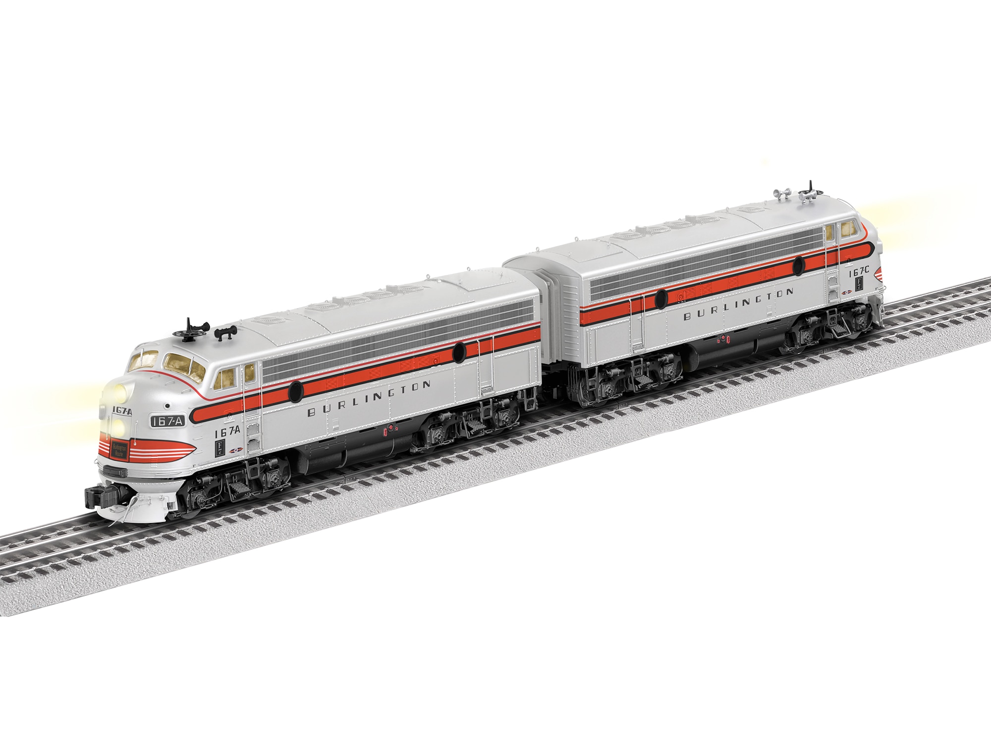 Chicago Burlington & Quincy LEGACY F7 AA Set #167A,#167C