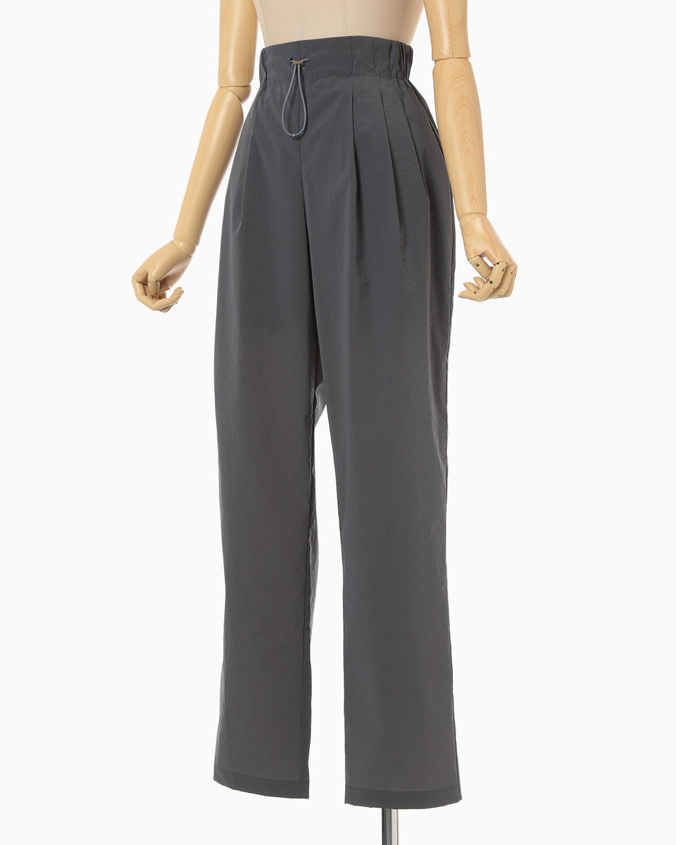 Stretch Drawcord Trousers - grey - Mame Kurogouchi