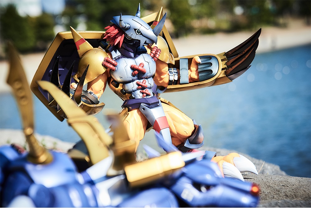 デコマスロケ】ウォーグレイモンとメタルガルルモンを連れてお台場で