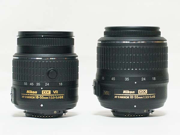 ニコン AF-S DX NIKKOR 18-55mm f/3.5-5.6G VR II 沈胴式コンパクト