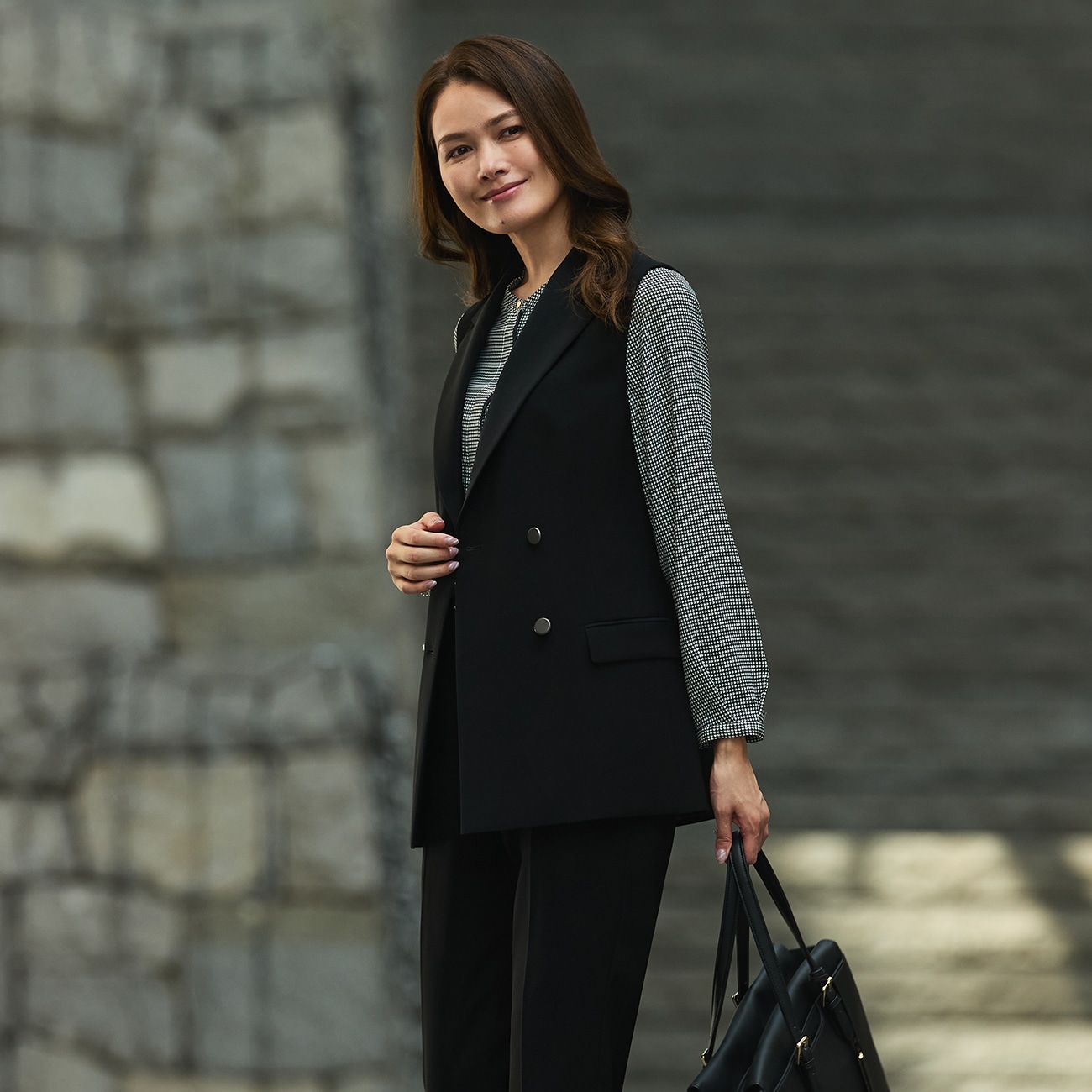 THE THIRD SUITS ダブルジレ ダブルクロス|O42_G252H340 - ORIHICA