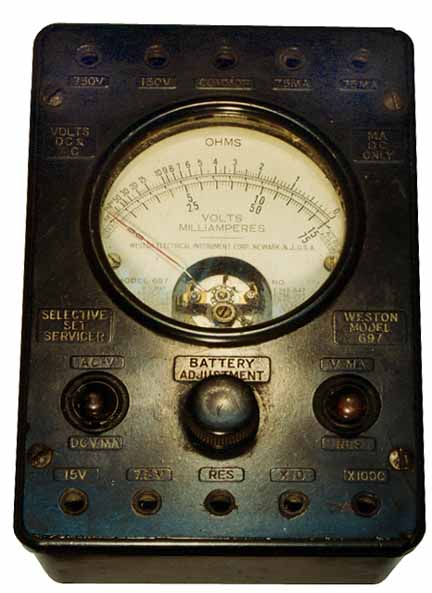 昔のテスター（ラジオ少年の博物館）