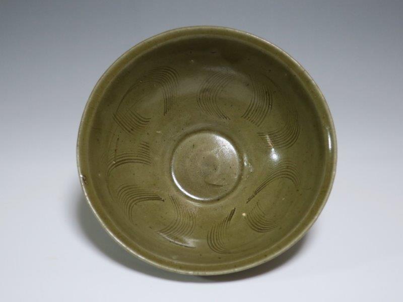 仙遊洞 同安窯 青磁猫掻手碗