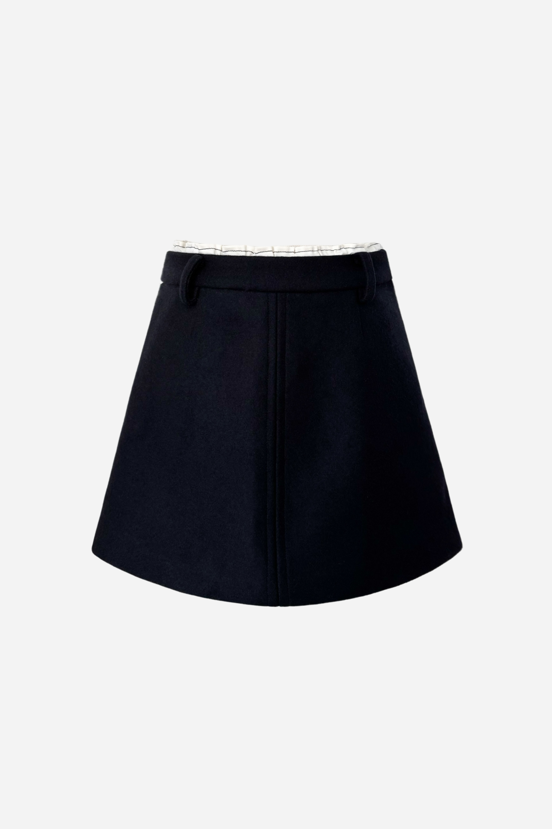 pure lambs wool double waist culottes – shéller / シェリエ