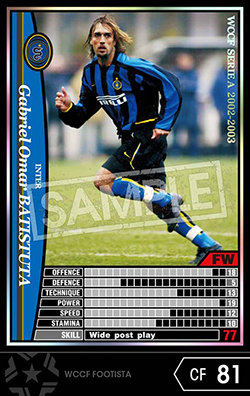 ガブリエル・バティストゥータ | FOOTISTAカードデータ詳細