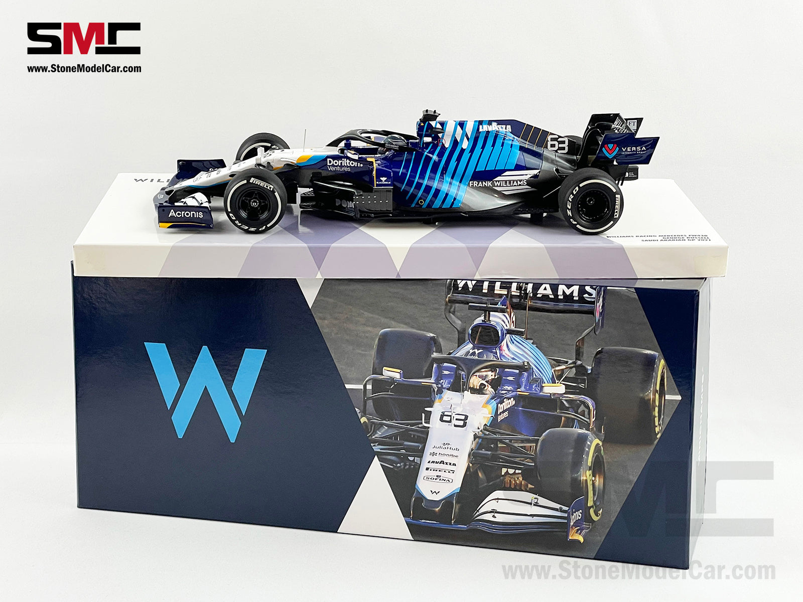 Williams F1 FW43B #63 George Russell Saudi Arabian GP 2021 1:18