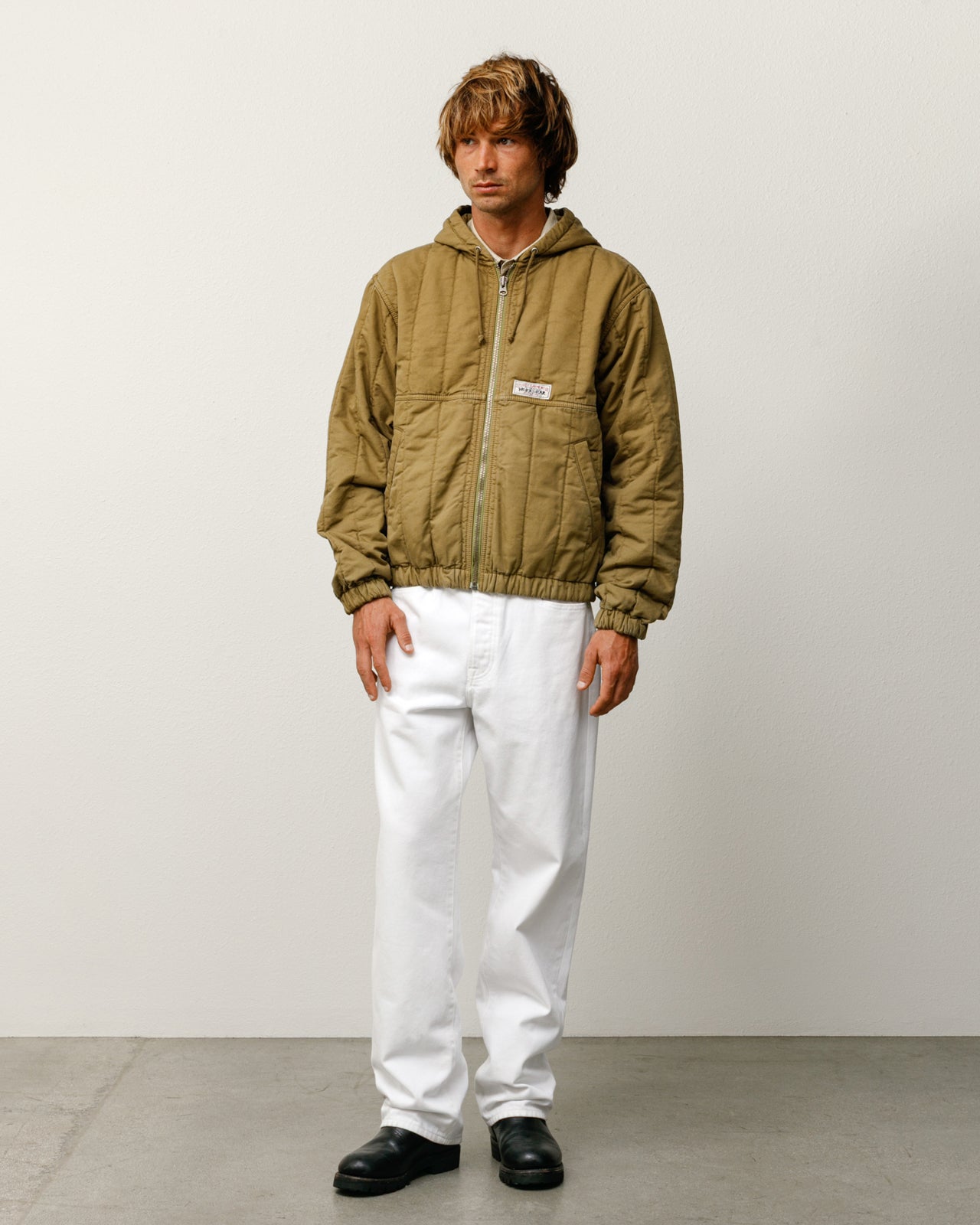 Quilted Canvas Work Jacket – Olive | Outerwear | Stüssy