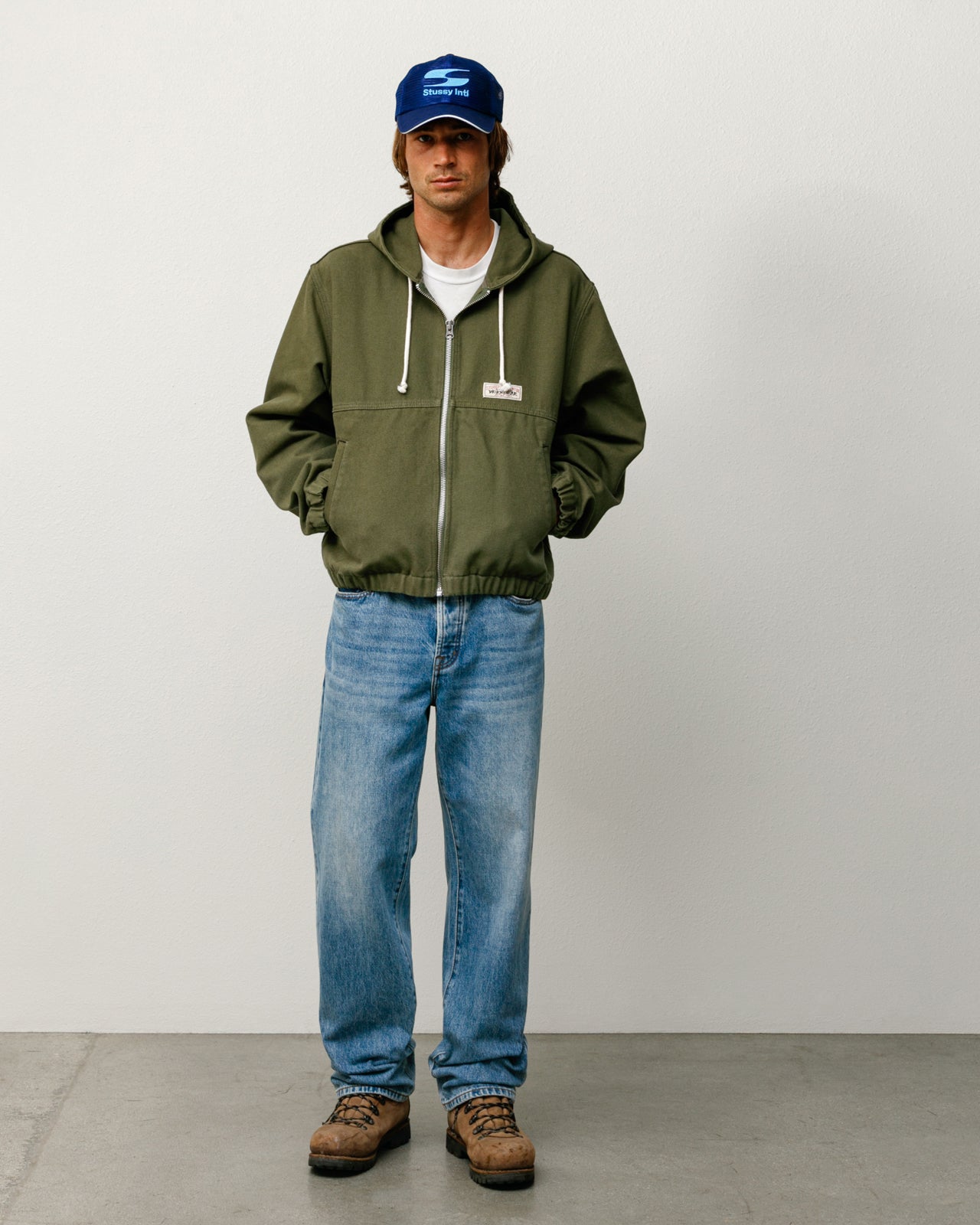 Work Jacket Unlined Canvas – Olive | Outerwear | Stüssy