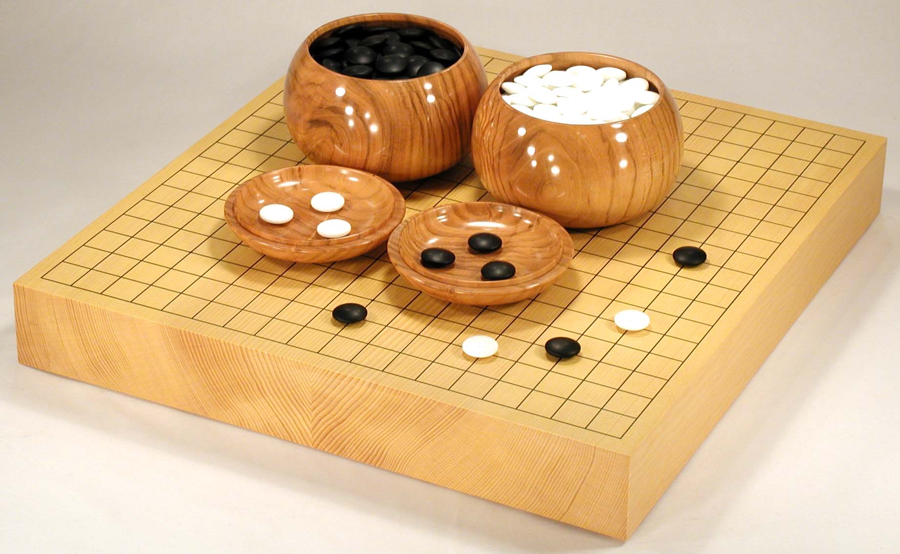D－6／新かや材／卓上碁盤セット／㈱青山碁盤店