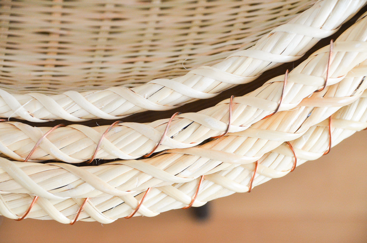 新潟県/青竹 揚げざる 尺六寸・尺七寸 / 籐二重巻・銅線巻 4タイプ