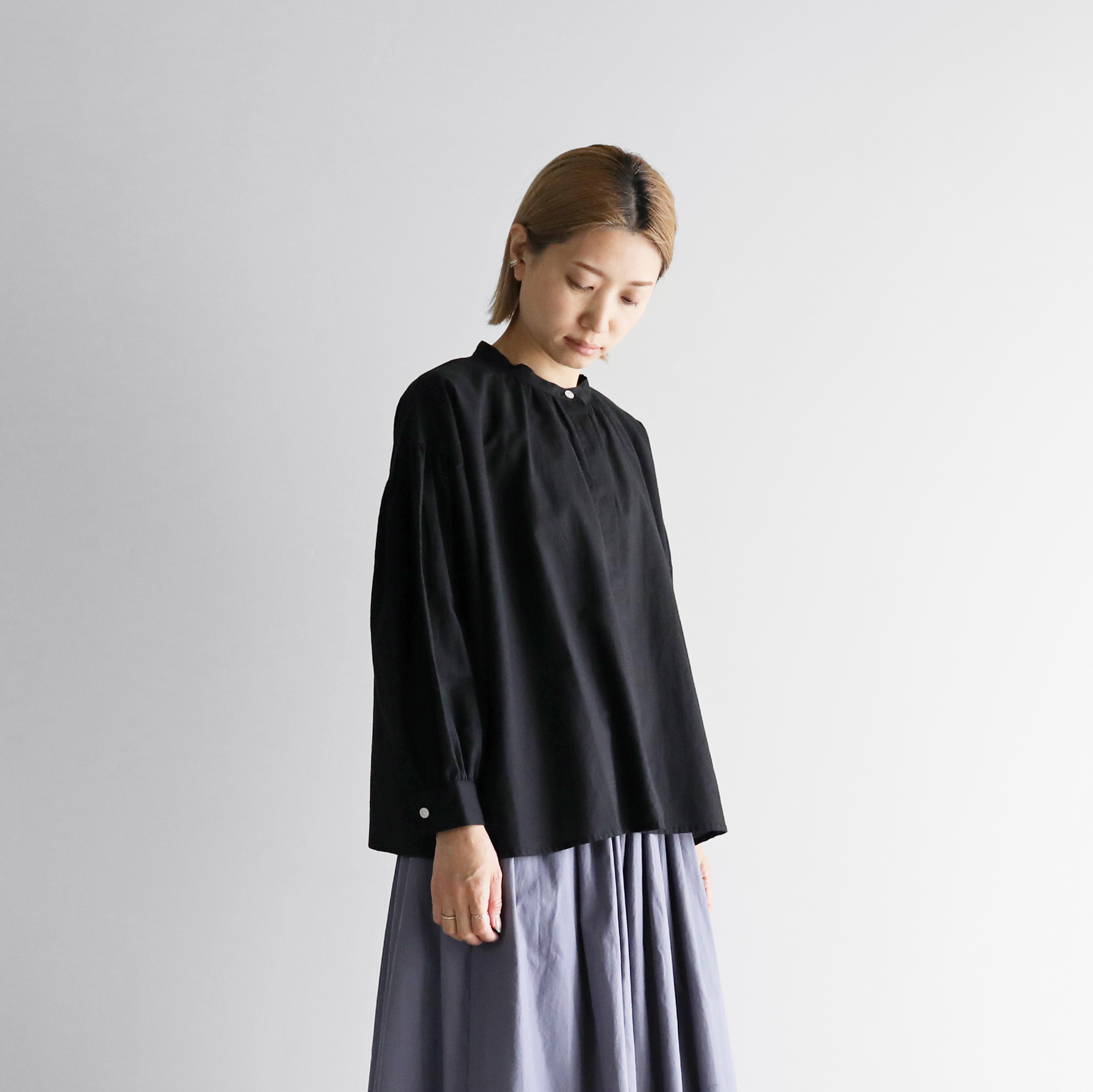 コットンリネンバルーンスリーブワイドブラウス U106をリリースしま