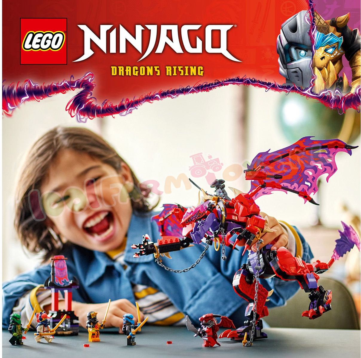 LEGO Ninjago - 71832 - LEGO NINJAGO Bliksemtand Draak van Chaos