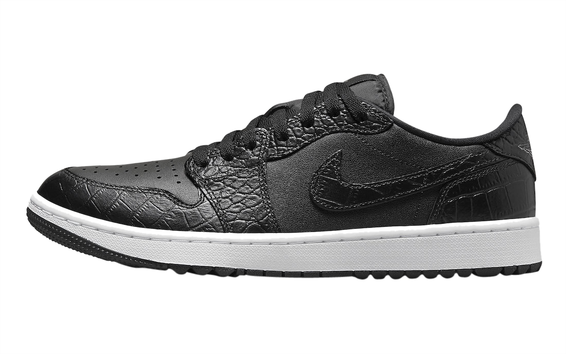 Air Jordan 1 Low Golf Black Croc - Mar 2023 - DD9315-003
