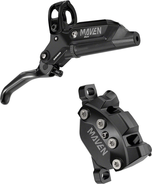 SRAM Maven Silver Disc Brake and Lever - Front, Post Mount, 4