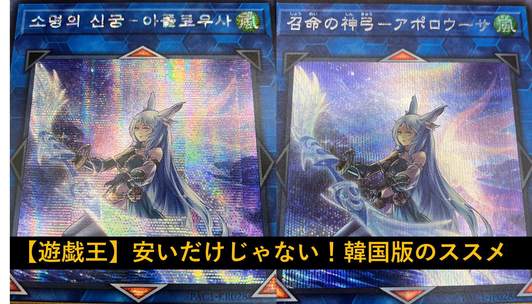 遊戯王】安いだけじゃない！韓国版のススメ - topD情報部