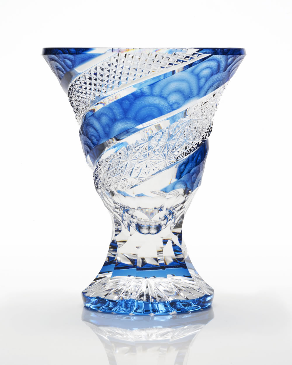 青海波 ◇ 高杯｜江戸切子 切子や