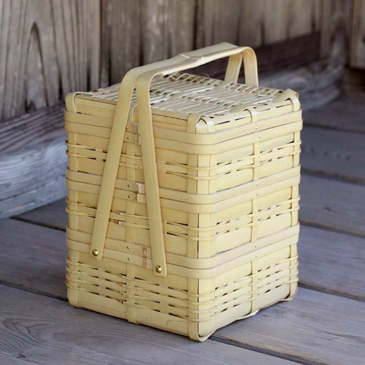 白竹角手提角籠 | 虎斑竹専門店 竹虎