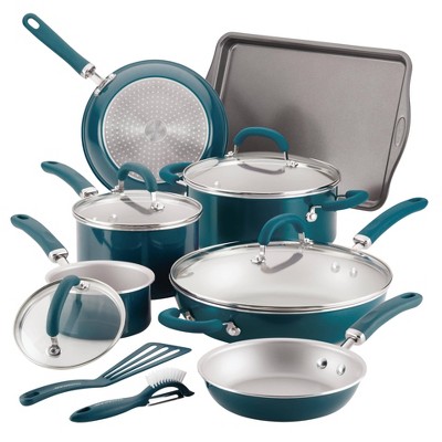 Rachael Ray Create Delicious 13pc Aluminum Nonstick Cookware Set