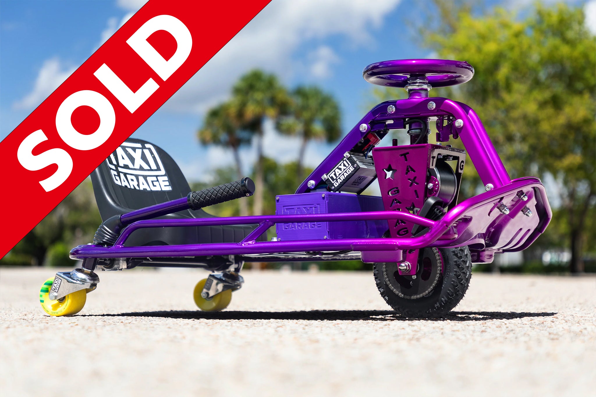 Stage 4 Taxi Garage Crazy Cart Violet Gradient Fade INVENTORY