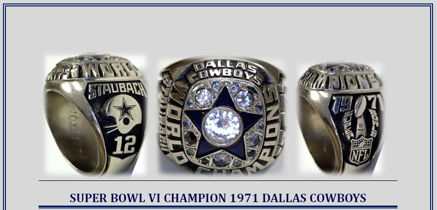 SUPER BOWL VI CHAMPION 1971 DALLAS COWBOYS | Taylor Blitz Times