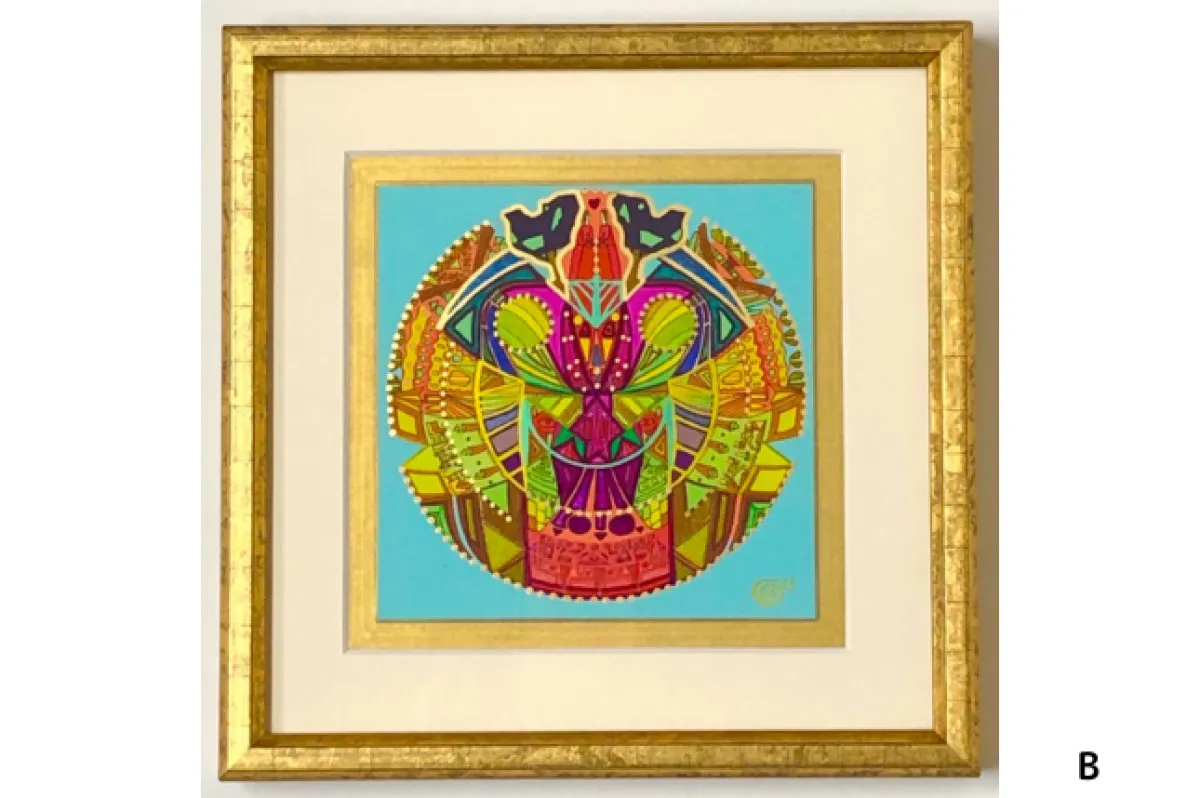 ○ 完売 曼荼羅アート 20cmTフレーム額入り (1点物/全13種)