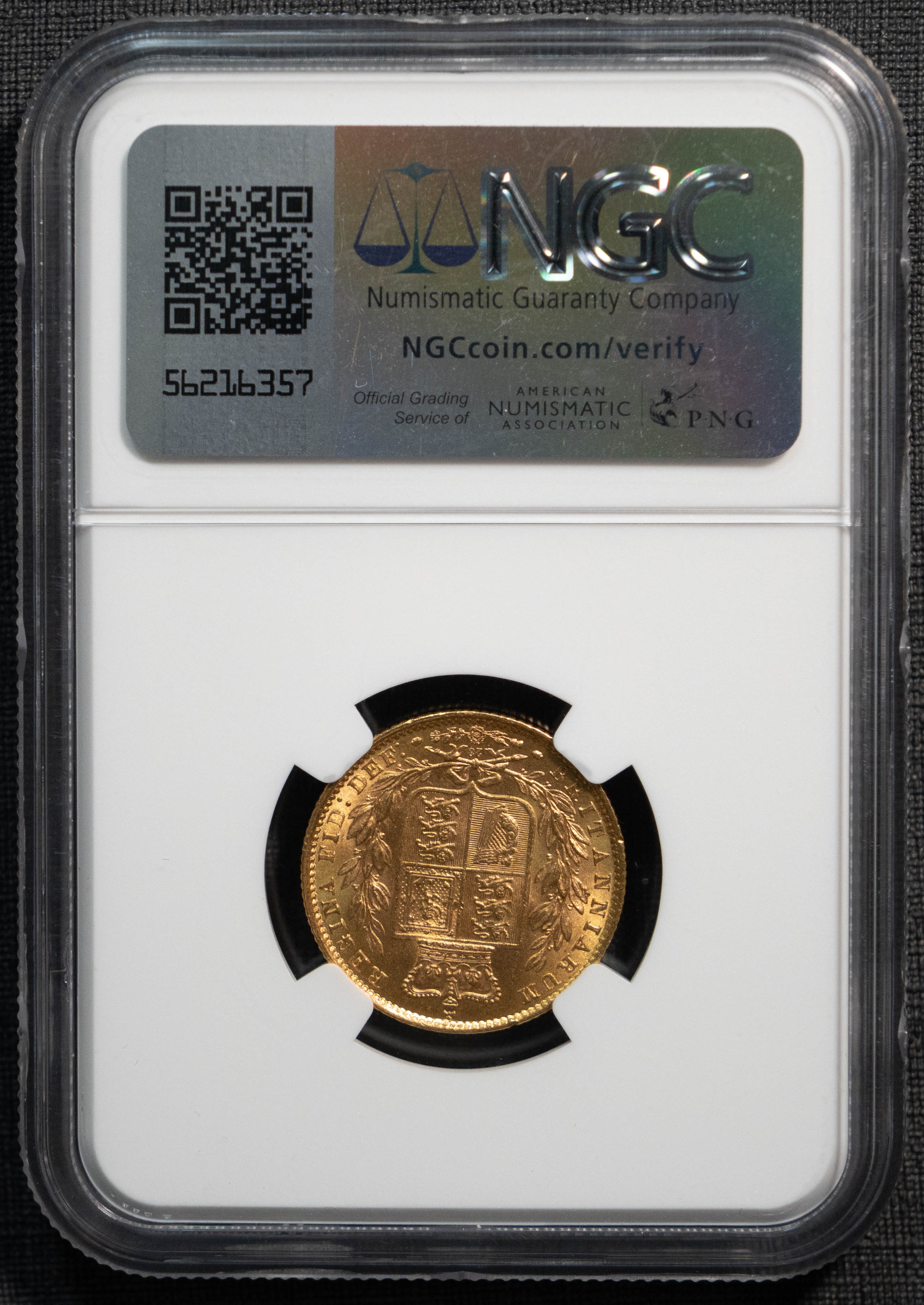 1871 ヴィクトリア シールド ソブリン 金貨 NGC MS64 – TKMH GALLERY