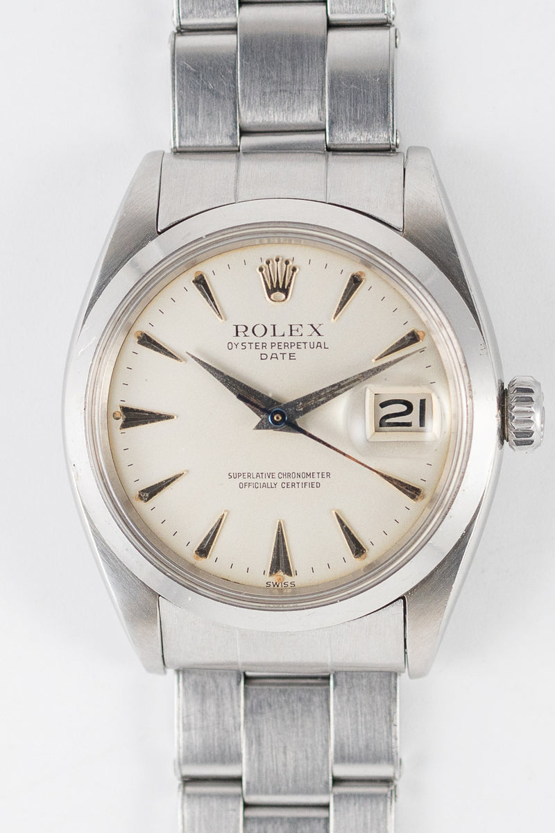 ROLEX OYSTER PERPETUAL DATE Ref.1500 Big Logo – TIMEANAGRAM