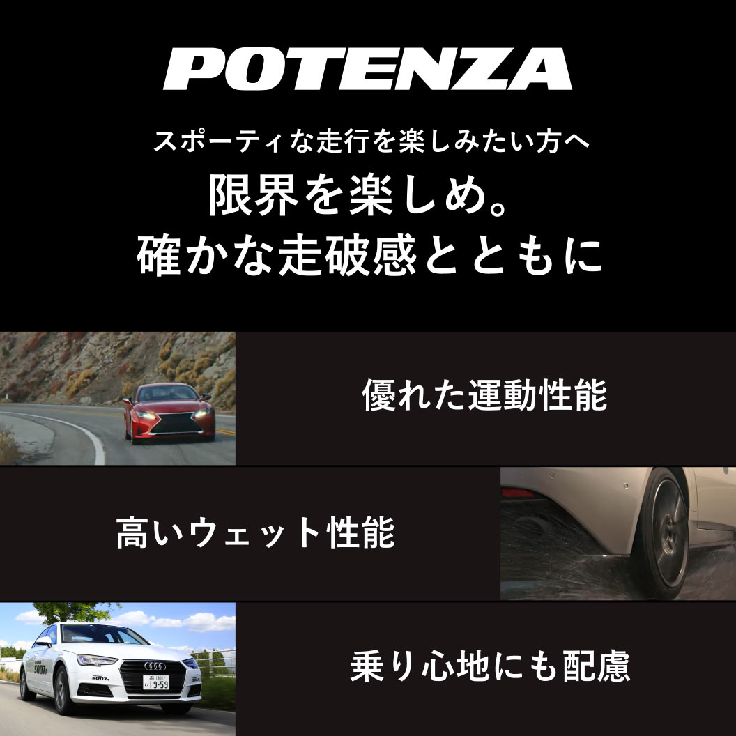 POTENZA S007A 225/45R17 94Y XL｜ブリヂストン タイヤオンラインストア