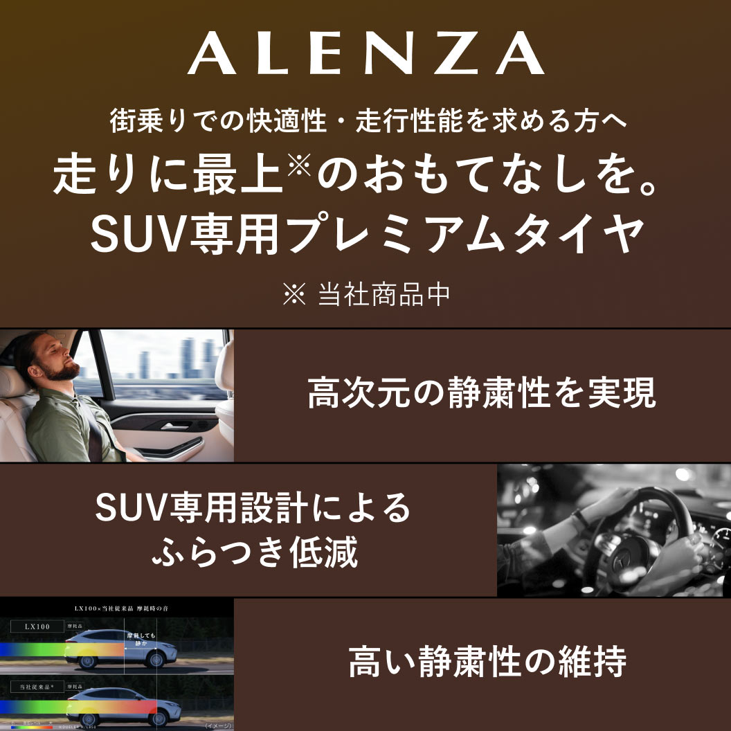 ALENZA LX100 265/55R20 113V XL｜ブリヂストン タイヤオンラインストア
