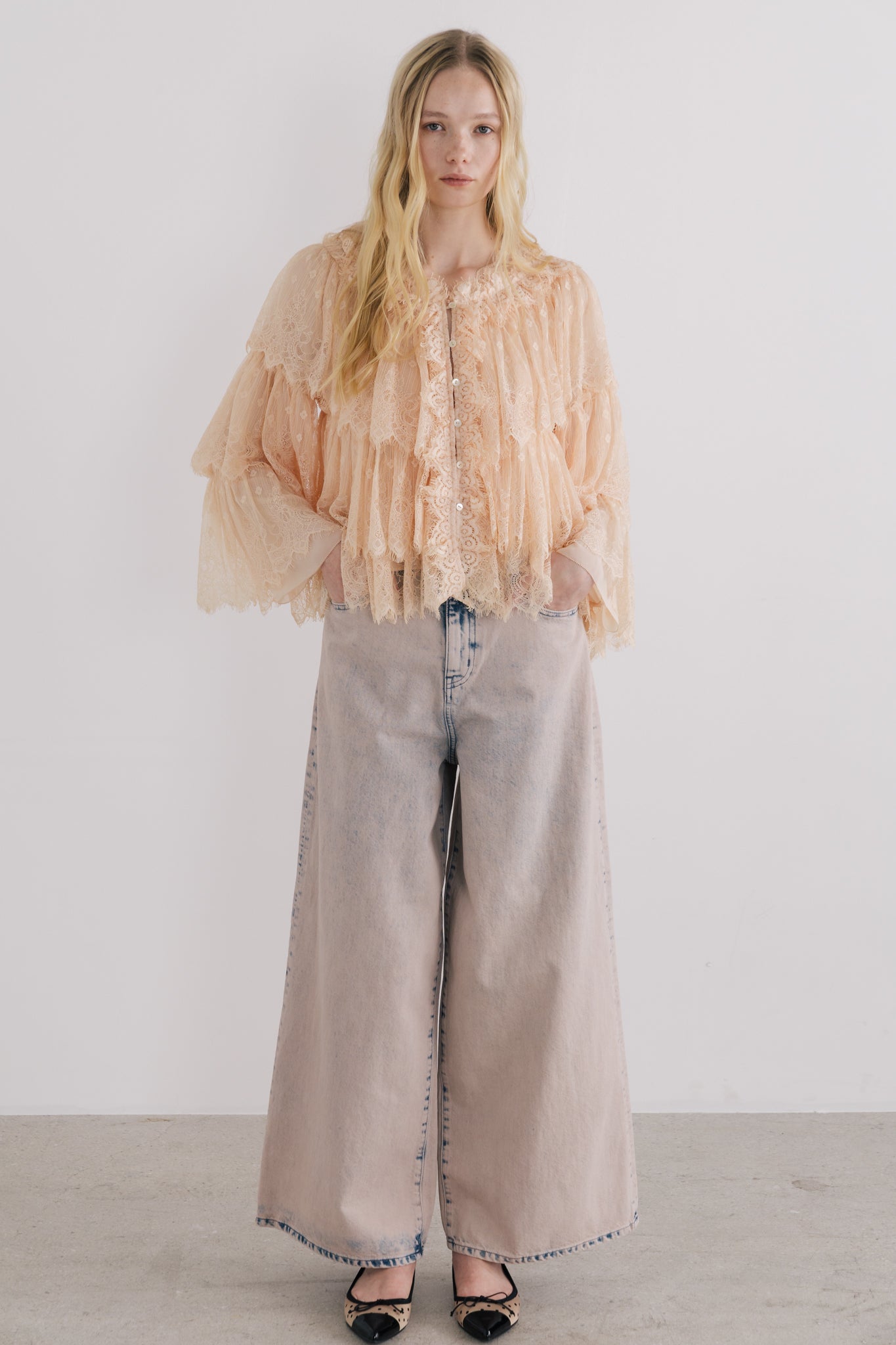 Paros Spray Denim Pants – THE TOÉ