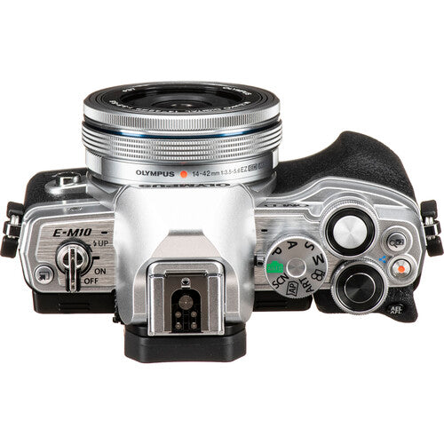 Olympus OM-D E-M10 Mark IV Mirrorless Camera with 14-42mm EZ Lens - Si