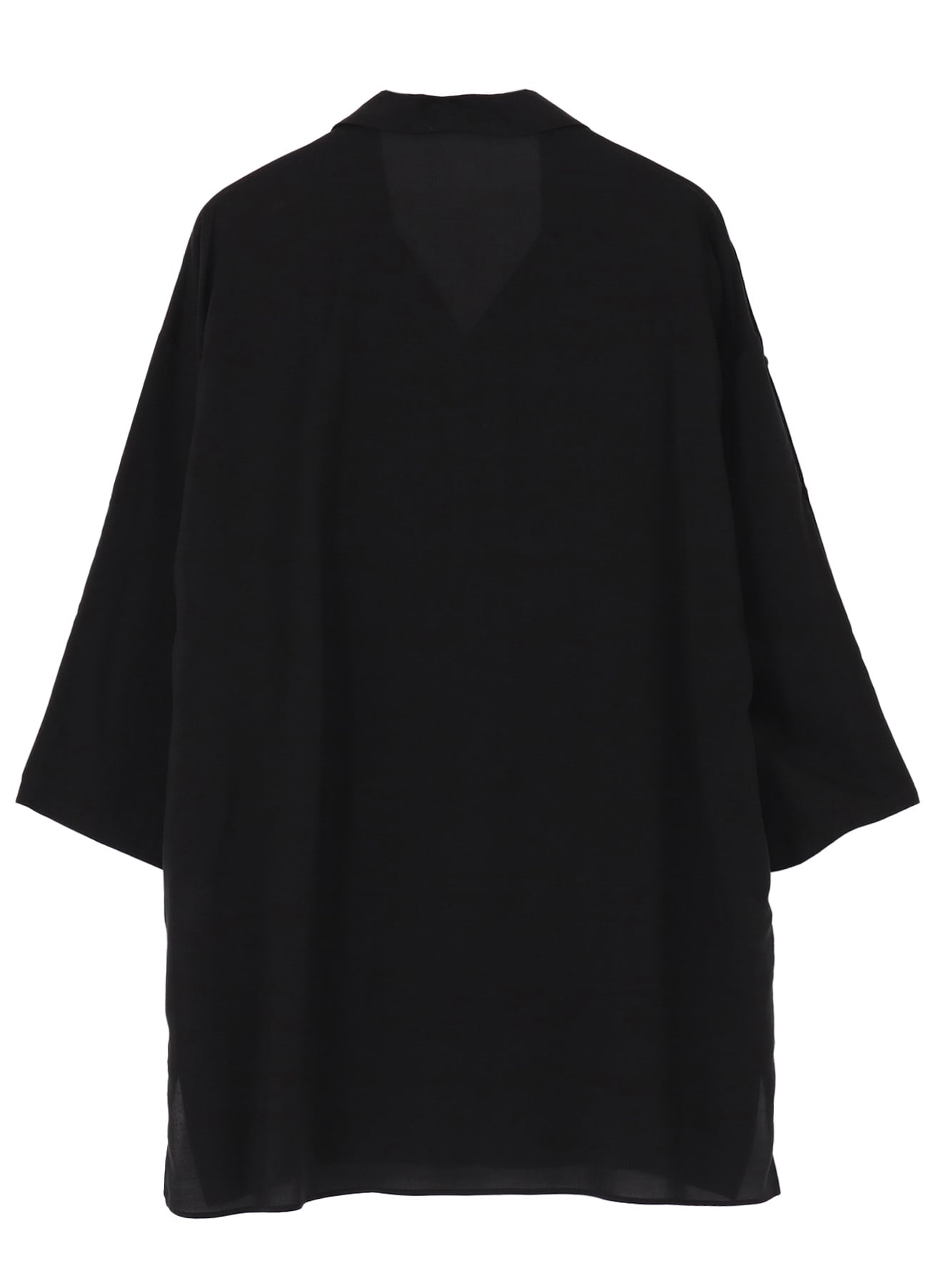 CELLULOSE LAWN SHOULDER OPNED BLOUSE(S Black): Yohji Yamamoto POUR